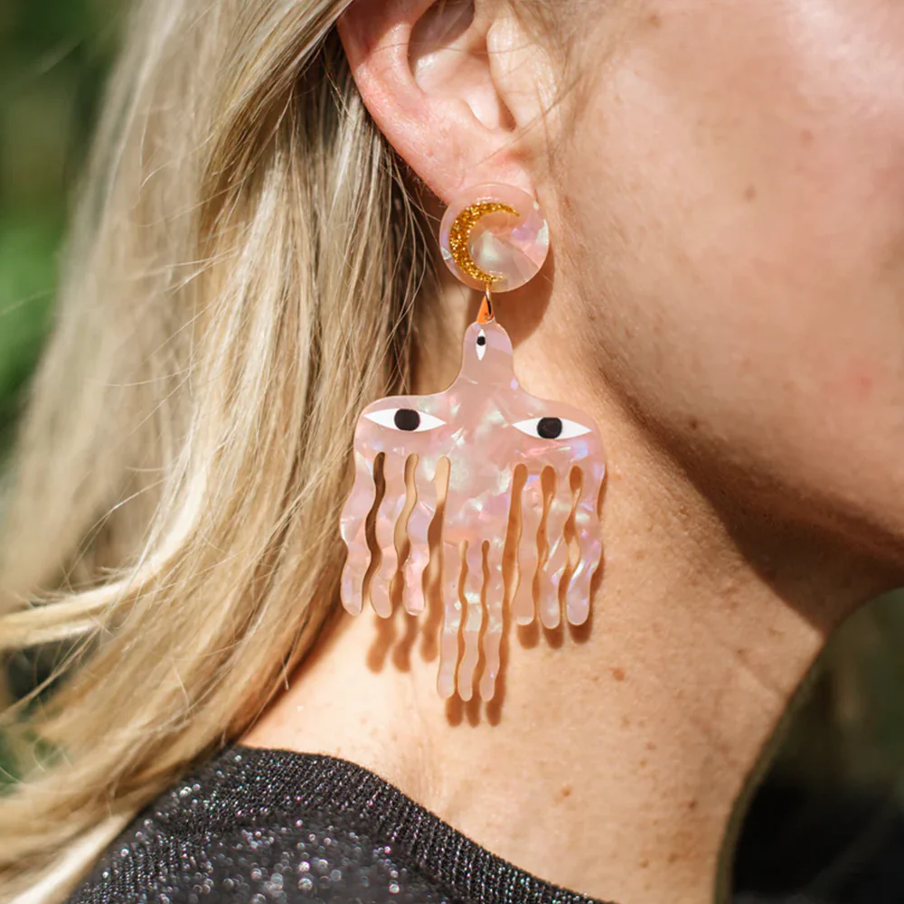 Studio Soph Earrings Big Birds Galaxy Pink - Image 2