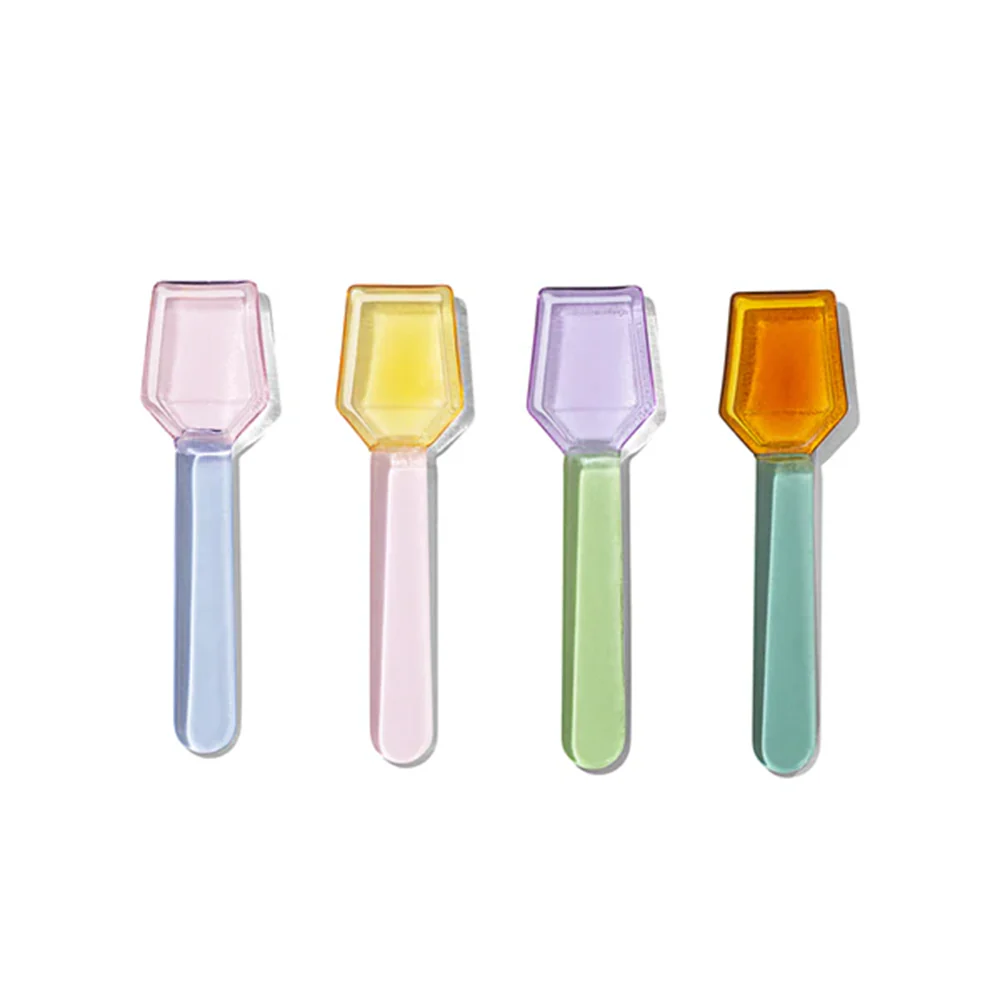 Sucker Glass Spoon Set Multicolour - Image 2