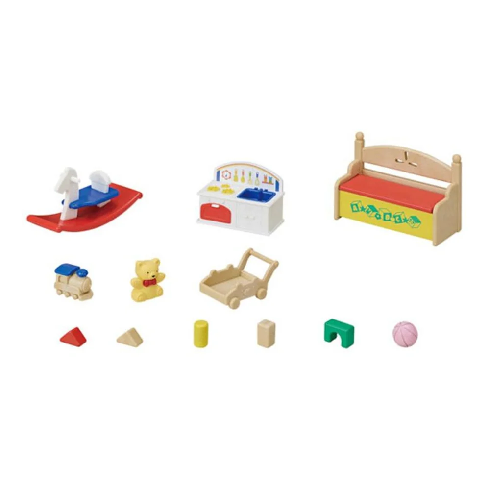 Sylvanian Families Baby's Toy Box -Snow Rabbit & Panda Babies - Image 3