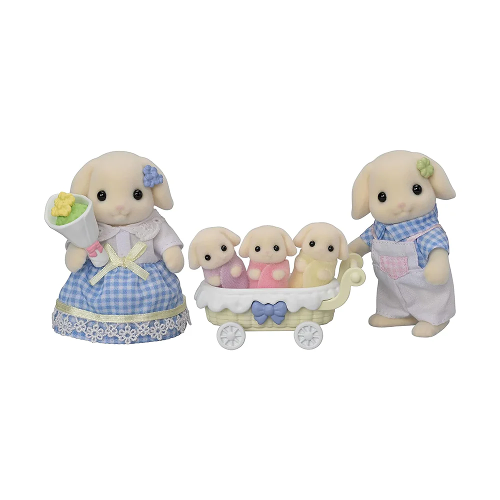 Sylvanian Families Flora Rabbit Family - Image 2