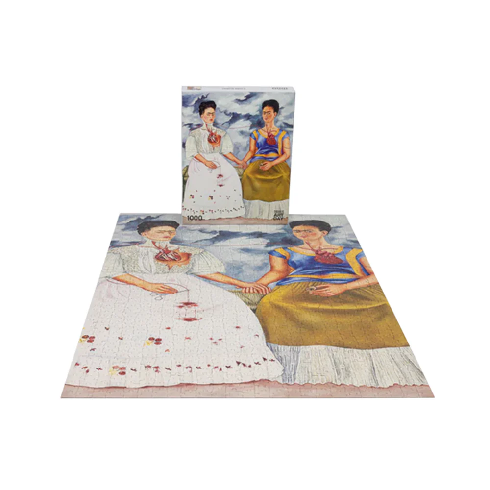 Today Is Art Day 1000 Piece Puzzle Frida Kahlo Two Fridas - Image 3