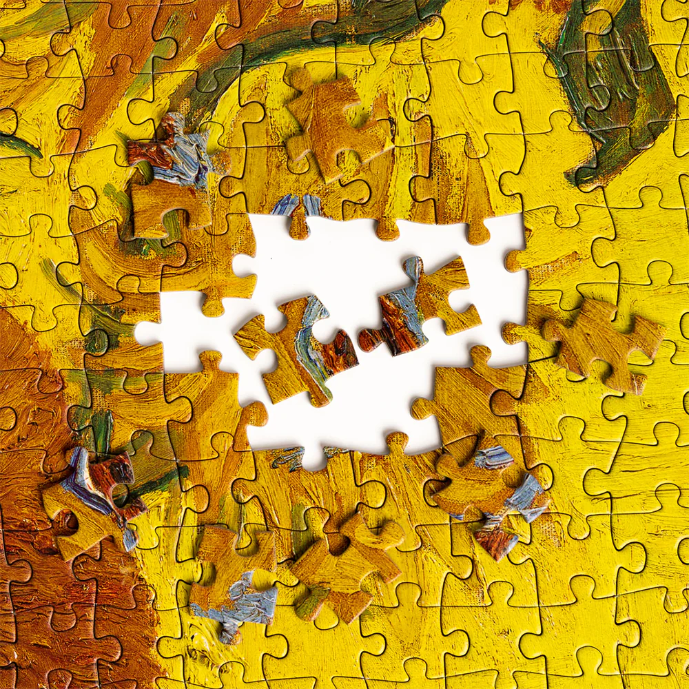 Today Is Art Day 1000 Piece Puzzle Vincent Van Gogh Sunflowers - Image 5