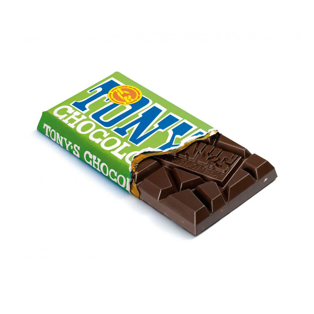 Tony's Chocolonely 180g Dark Chocolate Almond Sea Salt - Image 2