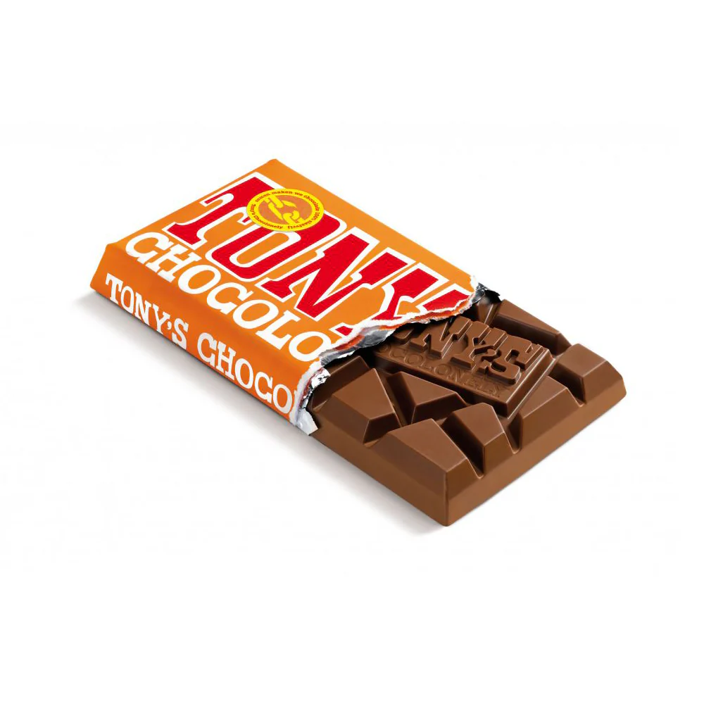 Tony's Chocolonely 180g Milk Chocolate Caramel Sea Salt - Image 2