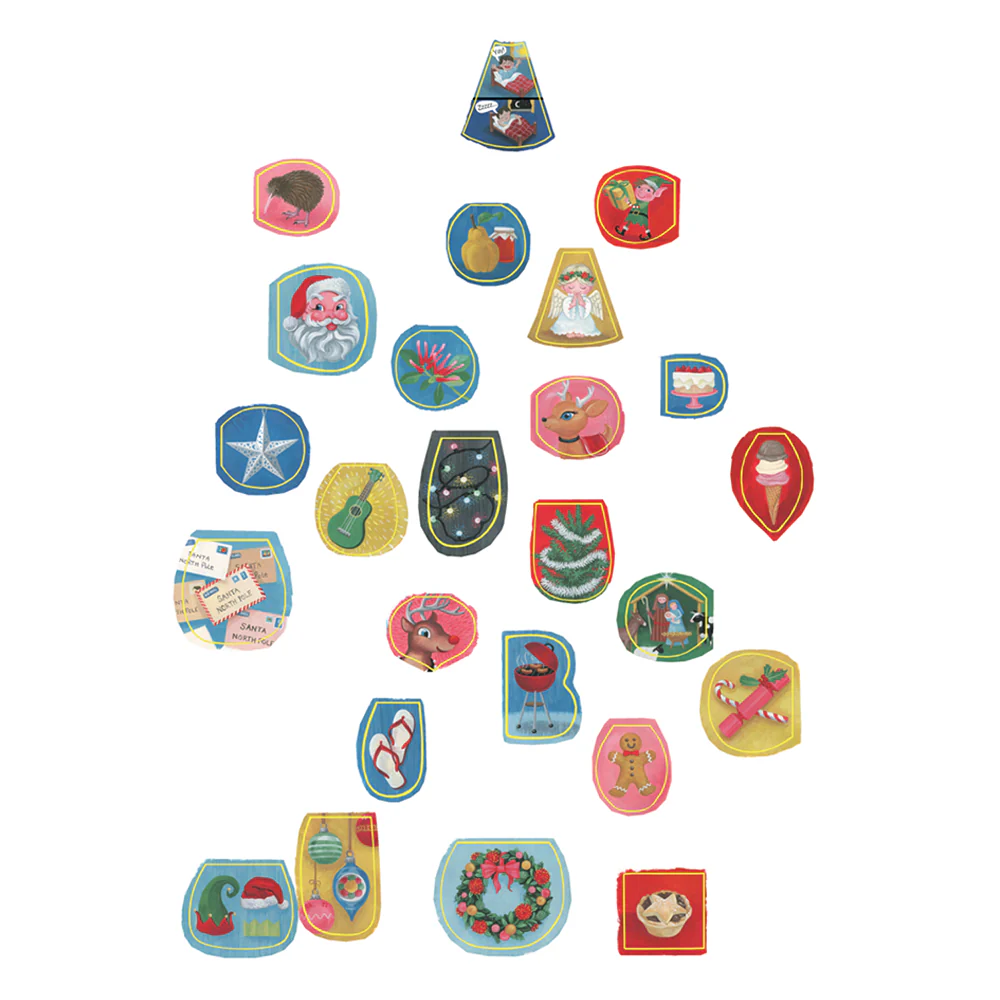 Wolfkamp & Stone NZ Alphabet Advent Calendar Giant Card - Image 2