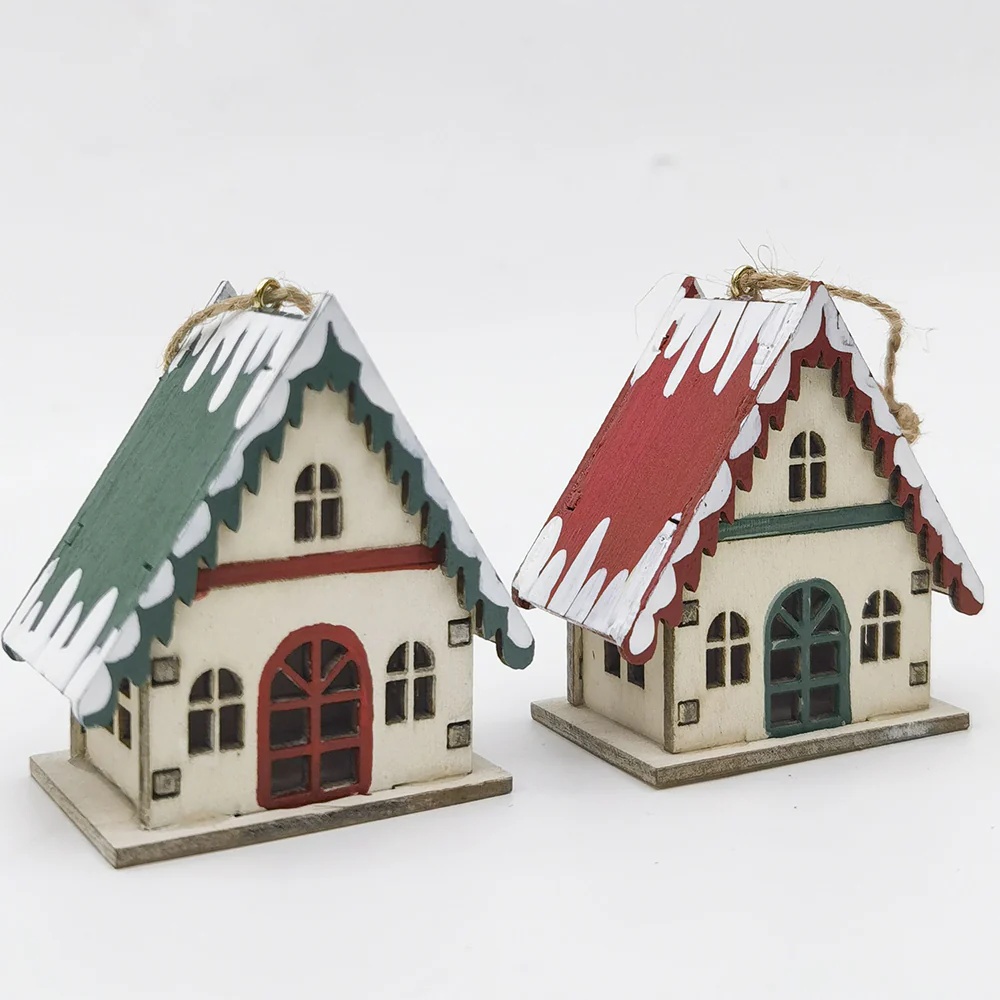 Wooden Christmas Decoration Chalet Assorted - Image 3