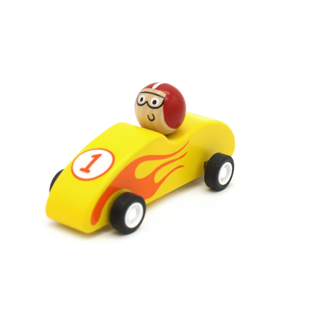 Wooden Pull Back Racer Assorted - Image 2