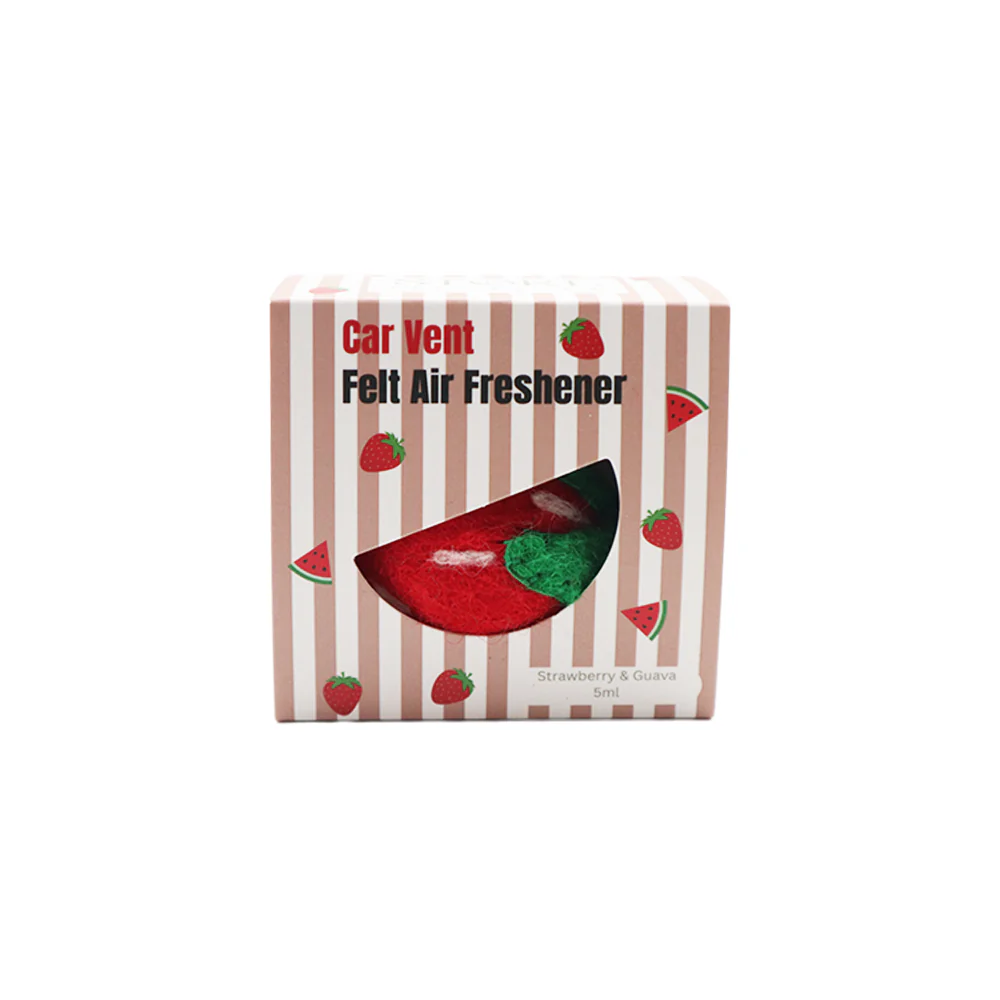Wool Air Freshener Car Vent Strawberry